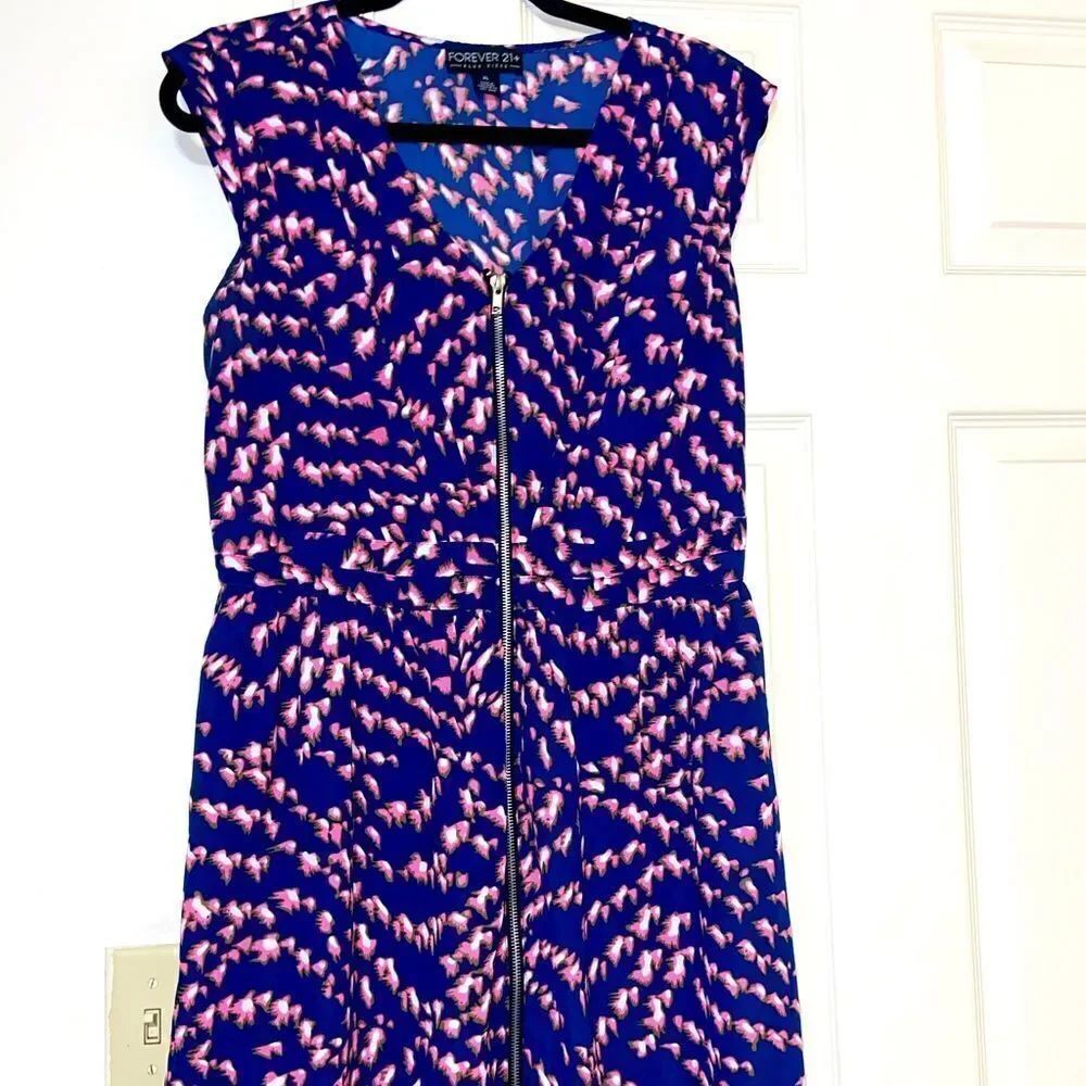 Plus size forever 21 zip up midi dress size 1X